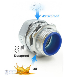 کانکتور فلزی لوله فلکسیبل روکشدار ضد آب 