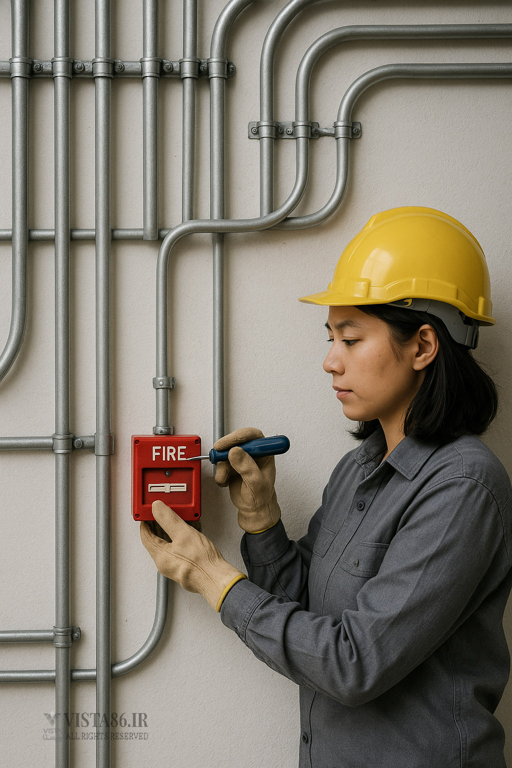 لوله فولادی و کابل نسوز اعلان حریق