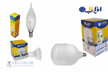 لامپ کم مصرف ال ای دی افراتاب با قیمت استثنایی، لیست قیمت امروز افراتاب 